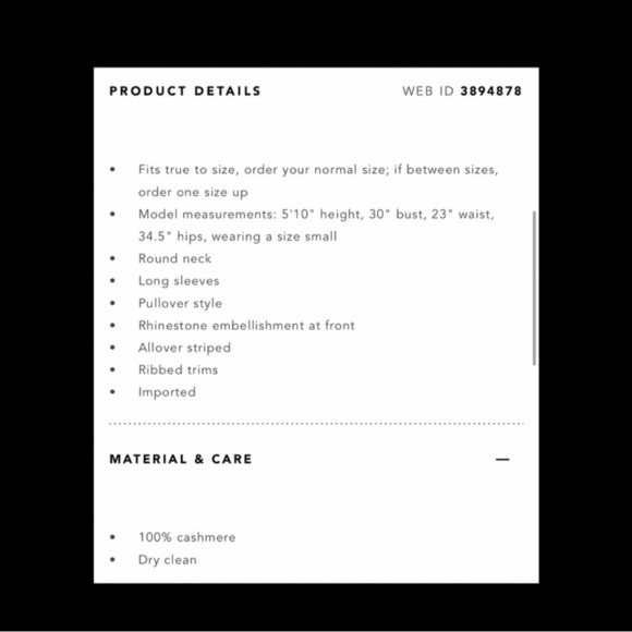 Zadig & Voltaire Miss CP Striped Cashmere Sweater. - Picture 5 of 10